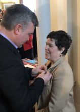Molly Demma et la Médaille du jubilé de platine de la Reine Elizabeth II